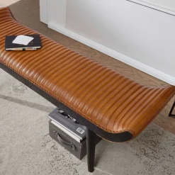 Wohnraum Designbank aus echtem Leder - Yagov