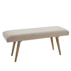 Wohnraum Retro Polsterbank in Beige - Vergavo