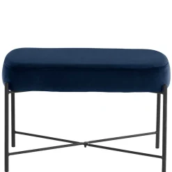 Wohnraum Sitzbank in Blau Samt - Isika