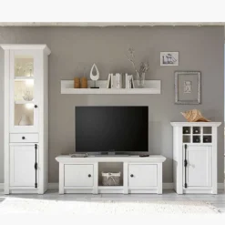 Wohnwand Chelles im Landhausstil (vierteilig)