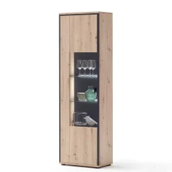 Wohnwand in Eicheoptik - Nikdus (vierteilig)