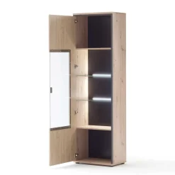 Wohnwand in Eicheoptik - Nikdus (vierteilig)