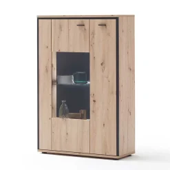 Wohnwand in Eicheoptik - Nikdus (vierteilig)