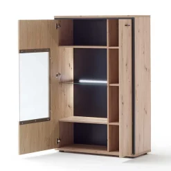 Wohnwand in Eicheoptik - Nikdus (vierteilig)