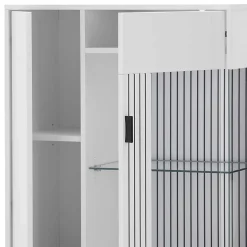 Wohnwand Kombination in Weiß - Dualkos (vierteilig)