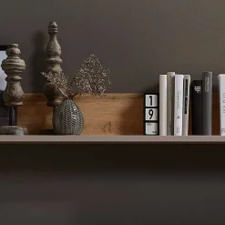 Wohnwand Möbel in Grau & Eiche - Fraguca (vierteilig)