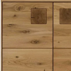 Wohnwand Möbel Kombination aus Wildeiche - Millena (dreiteilig)