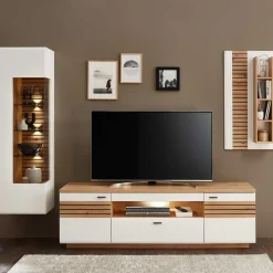 Wohnwand Möbel Zusammenstellung 239 cm breit - Niam (dreiteilig)