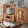 Wohnwand Möbelset aus Massivholz - Sarosca (vierteilig)