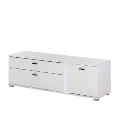 Wohnwand mit LED Licht Möbelset - Tirol (vierteilig)