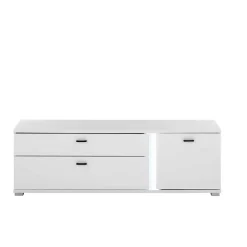 Wohnwand mit LED Licht Möbelset - Tirol (vierteilig)