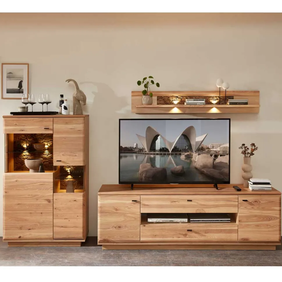 Wohnwand Programm Möbel Set - Cassna (dreiteilig)