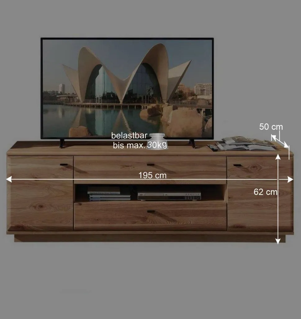 Wohnwand Programm Möbel Set - Cassna (dreiteilig)