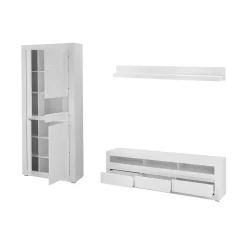 Wohnwand Set modern - Ilana (dreiteilig)