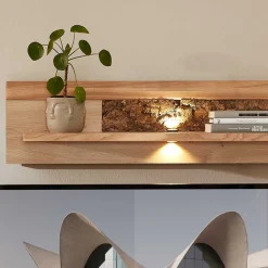 Wohnwand Wohnzimmer-Möbel Set - Cassna (dreiteilig)