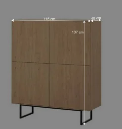 Wohnwandschränke Set - Jaskin (dreiteilig)