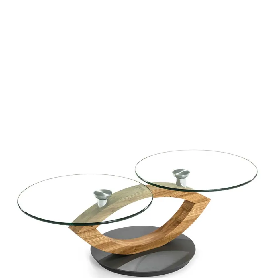 Wohnzimmer 2 Platten Glastisch modern - Eleri