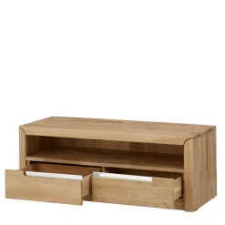 Wohnzimmer Anbauwand Croconia aus Wildeiche Massivholz (dreiteilig)