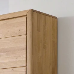 Wohnzimmer Anbauwand Croconia aus Wildeiche Massivholz (dreiteilig)