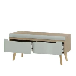 Wohnzimmer Anbauwand im Skandi Design - Armina (vierteilig)