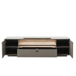 Wohnzimmer Anbauwand in Grau - Teorina (dreiteilig)