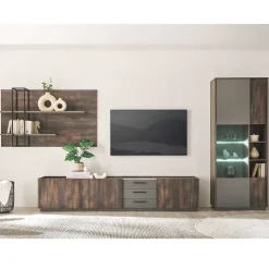 Wohnzimmer Anbauwand Möbel-Kombi - Mundo (dreiteilig)