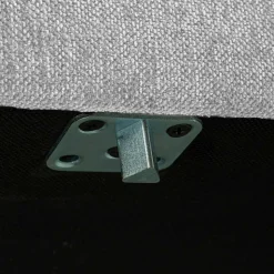 Wohnzimmer Beistellhocker in Hellgrau - Horedion