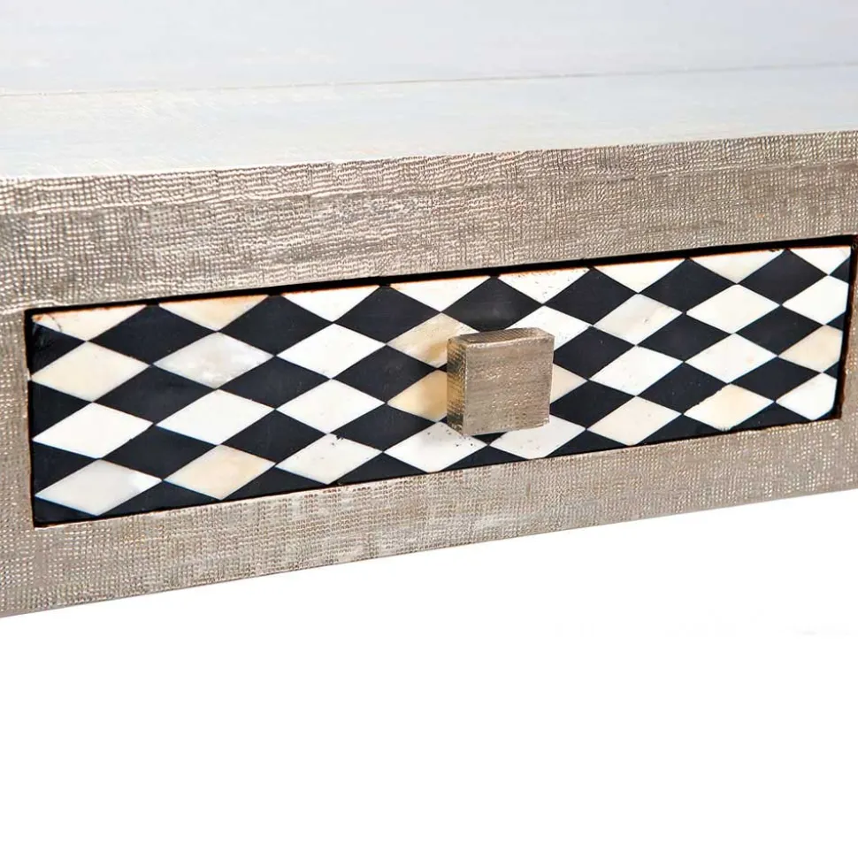 Wohnzimmer Couchtisch Rembia in Silber