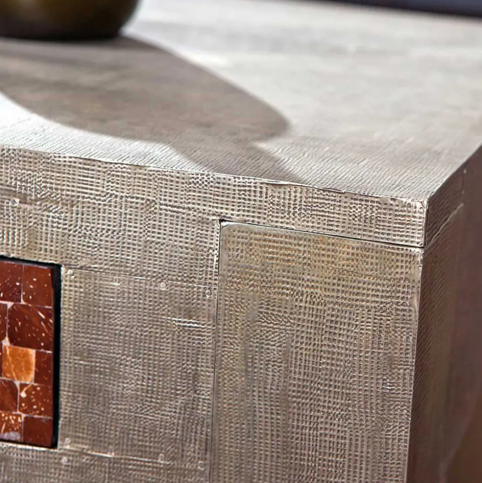 Wohnzimmer Couchtisch Rembia in Silber