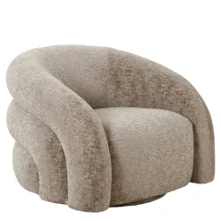 Wohnzimmer Drehsessel in Beigegrau - Hulmane