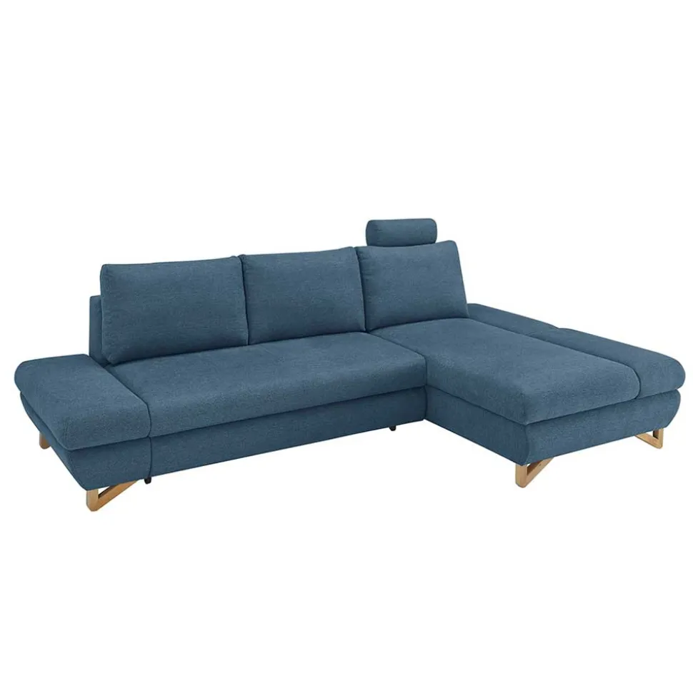 Wohnzimmer Ecksofa in Blau - Baonga