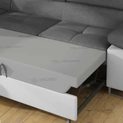 Wohnzimmer Funktionsecke in Grau und Weiß - Snake