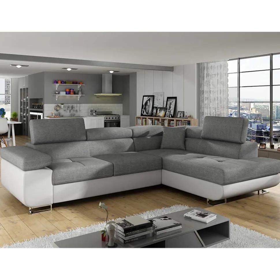 Wohnzimmer Funktionsecke in Grau und Weiß - Snake