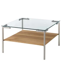 Wohnzimmer Glastisch mit Vierfußgestell - Habic