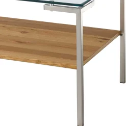 Wohnzimmer Glastisch mit Vierfußgestell - Habic