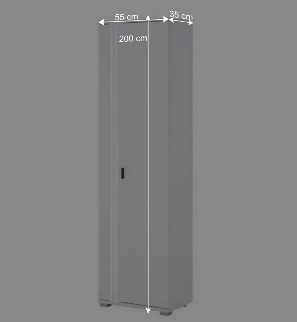 Wohnzimmer Hochschrank in Weiß - Tirol