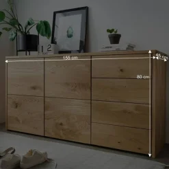 Wohnzimmer Kommode aus Massivholz - Vactivus