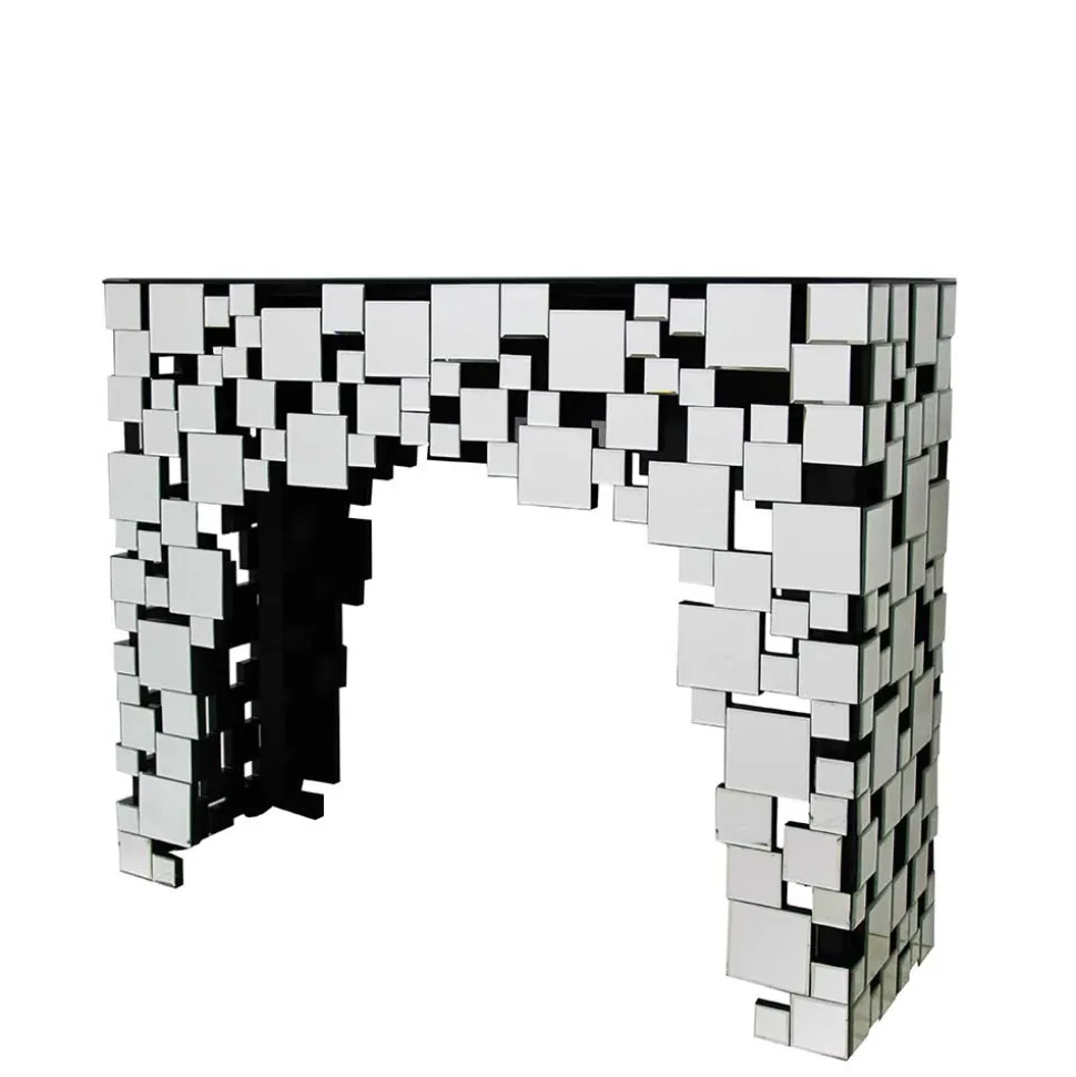 Wohnzimmer Konsolentisch aus Spiegelglas - Surius