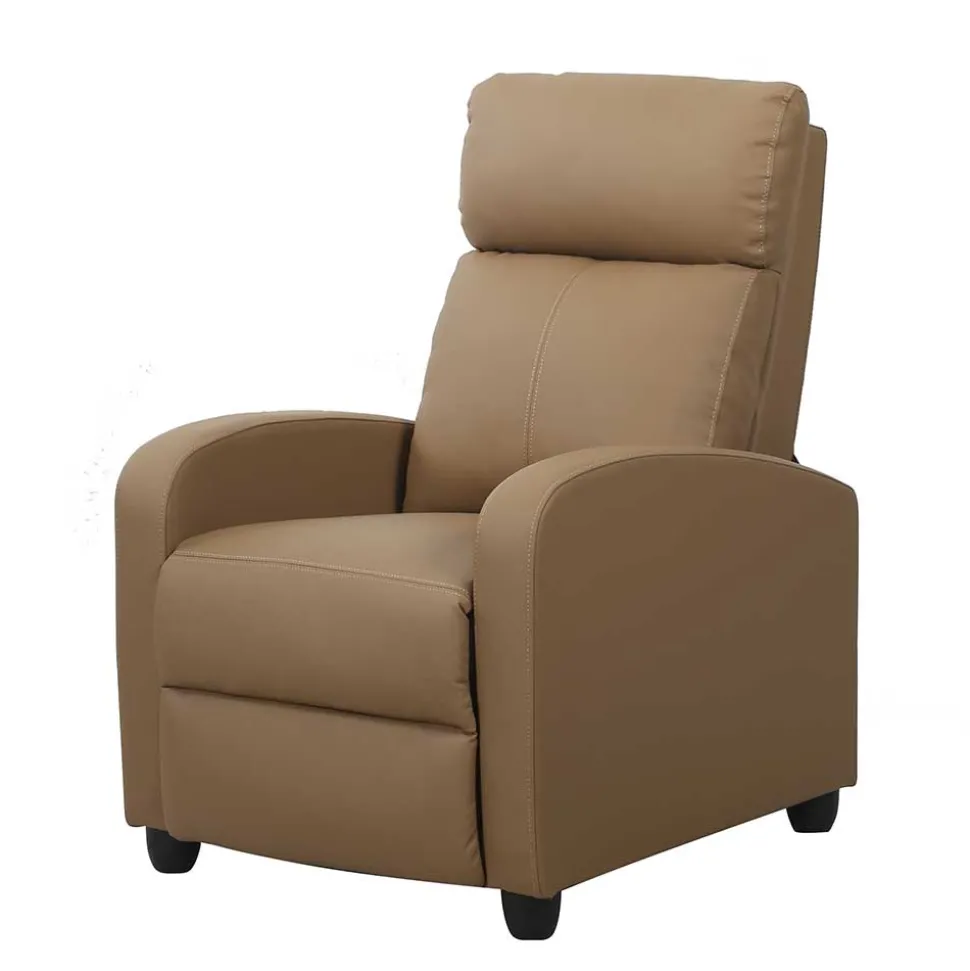 Wohnzimmer Kunstledersessel in Hellbraun - Ulnero