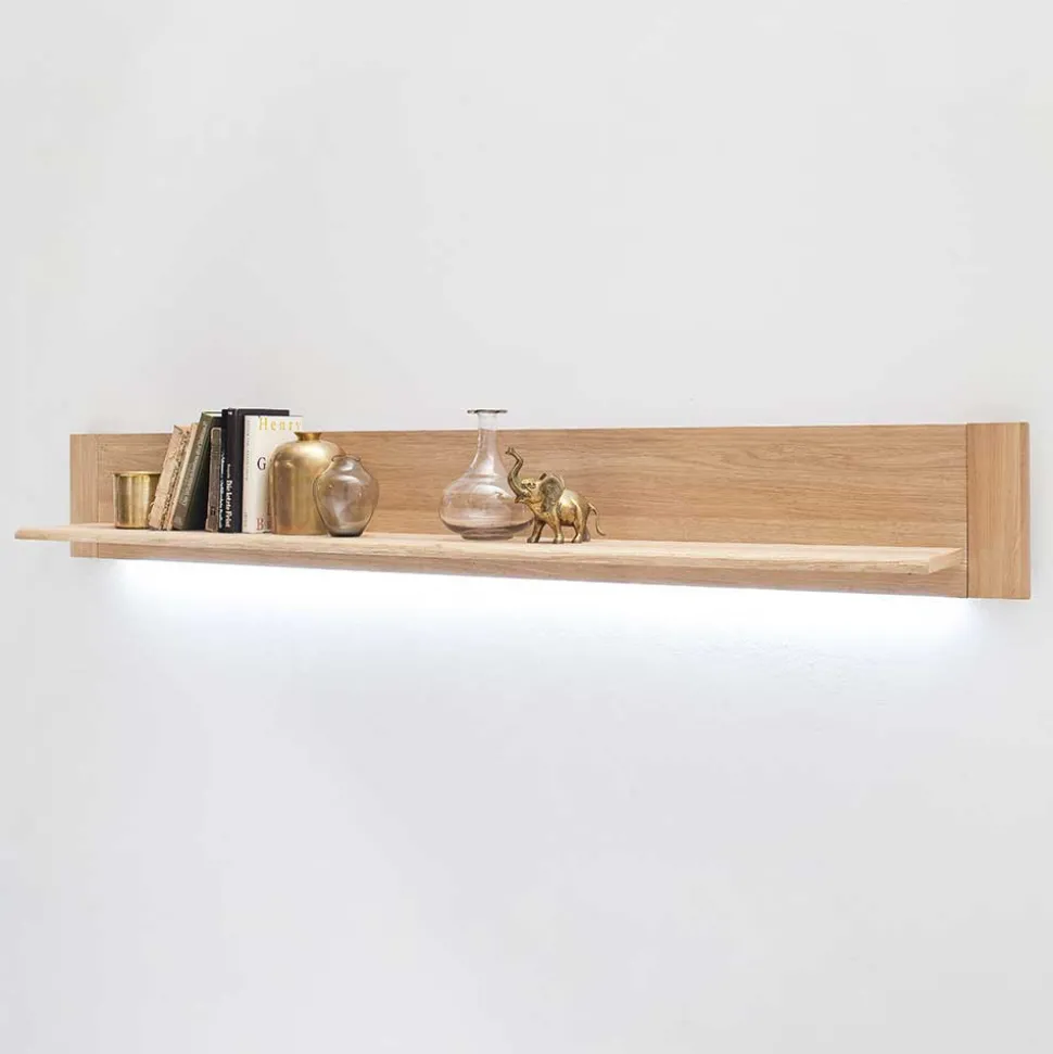 Wohnzimmer Möbel Kombi Pontros in Eiche Bianco (vierteilig)