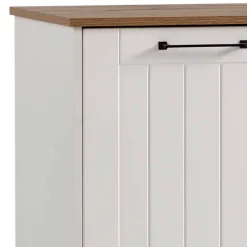 Wohnzimmer Möbel Set in Weiß - Cabinda (vierteilig)