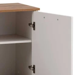 Wohnzimmer Möbel Set in Weiß - Cabinda (vierteilig)