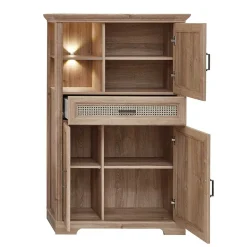 Wohnzimmer Möbelset in Eiche NB - Barack (vierteilig)