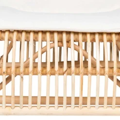 Wohnzimmer Rattan Loungestuhl in Natur - Abramas