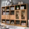 Wohnzimmer Regalwand Levronia aus Wildeiche Massivholz