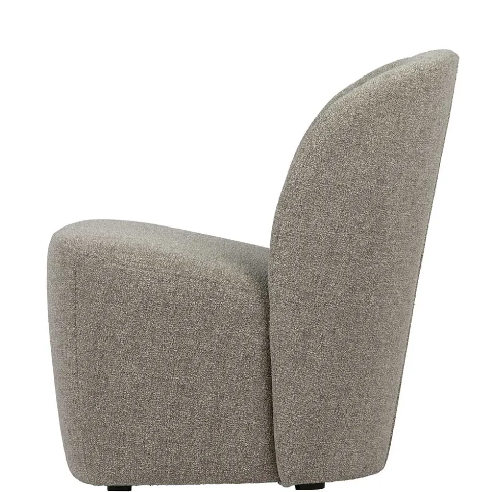 Wohnzimmer Retro Sessel in Beigegrau - Kastrona