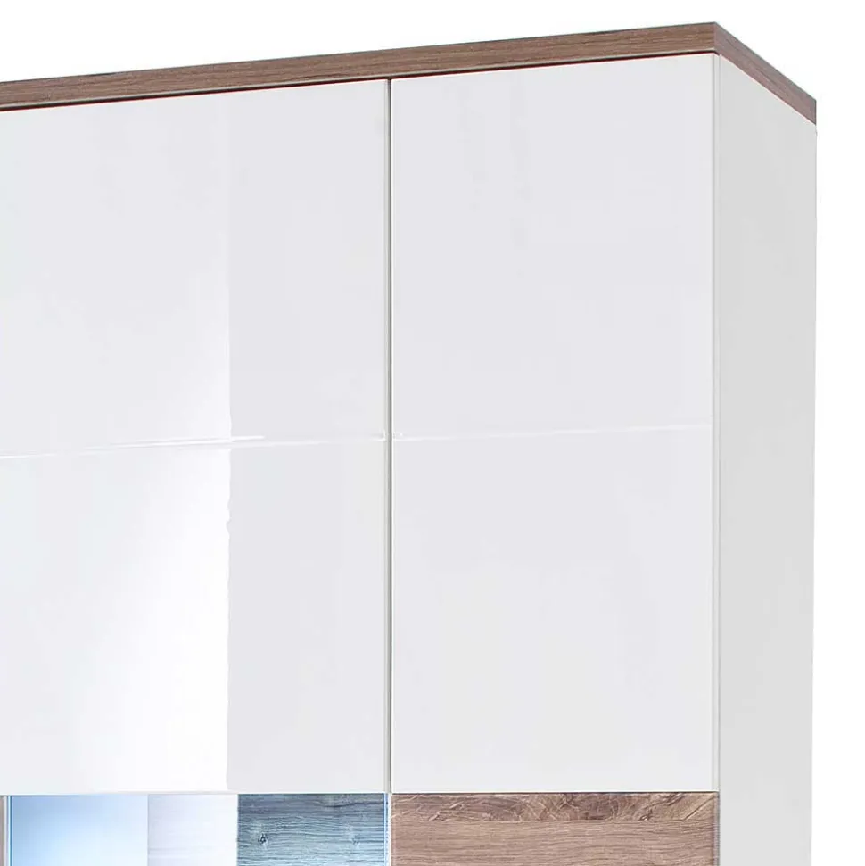 Wohnzimmer Schrank in Weiß Glanz - Icadro