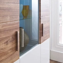 Wohnzimmer Schrank in Weiß Glanz - Icadro