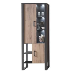 Wohnzimmer Schrank mit Glas & offenen Fächern - Dudleys