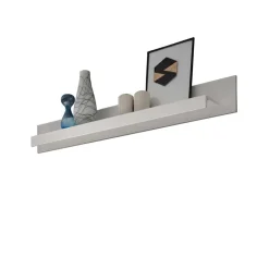 Wohnzimmer Schrankwand Jetongos in Weiß Hochglanz (vierteilig)